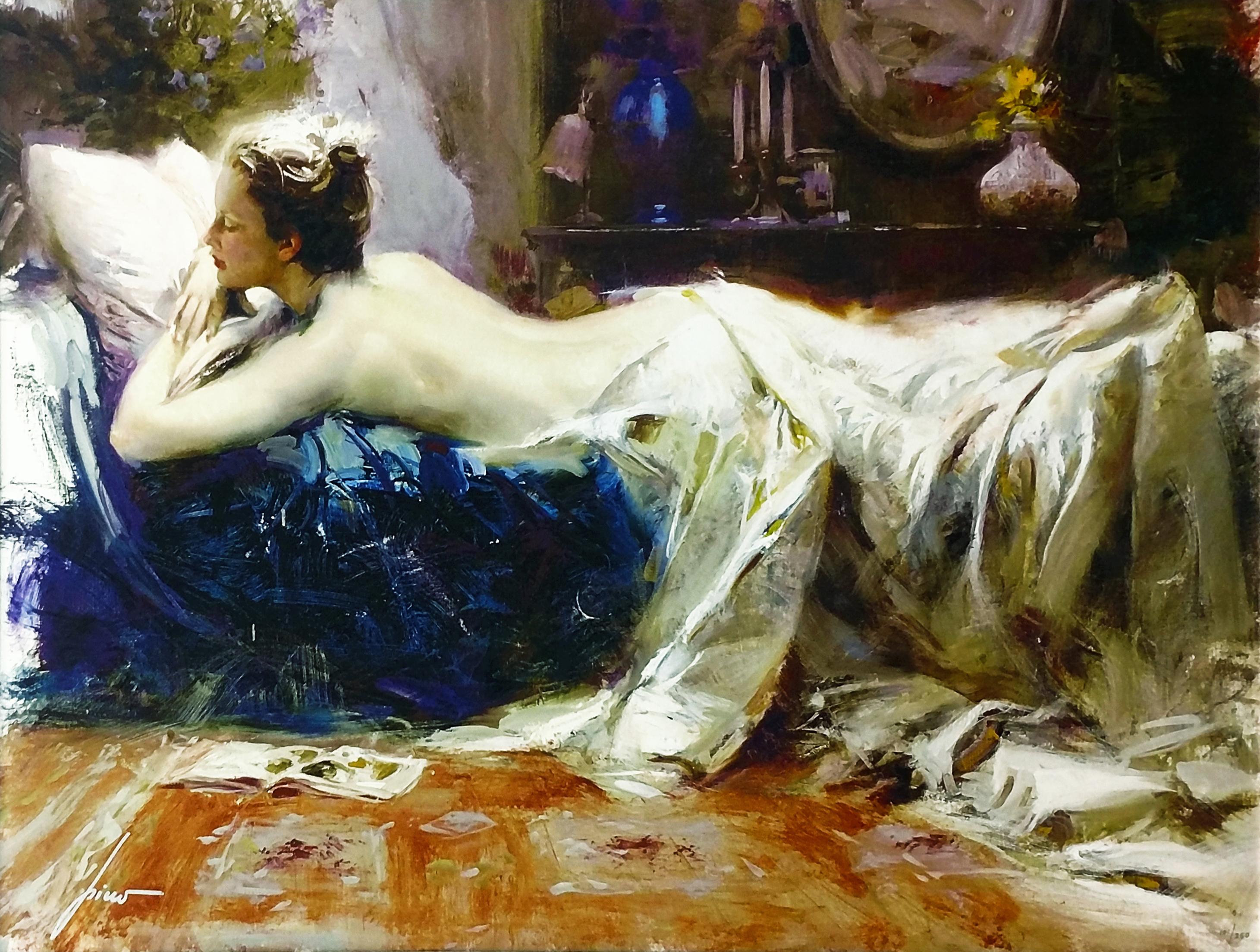 Pino Daeni Portrait Print - MYSTIC DREAMS