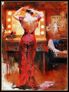 PINO Daeni The Star Giclee on Canvas Signed Female Portrait Art