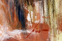 Second Thoughts (large stretched hand embellished canvas)