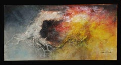 Detriti Oil Painting on Canvas, Contemporary Abstract, Signed, 2010+