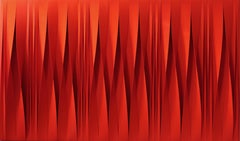 " Sincronicità rossa trascendente" Pigmenti rosso cm. 170 x 100