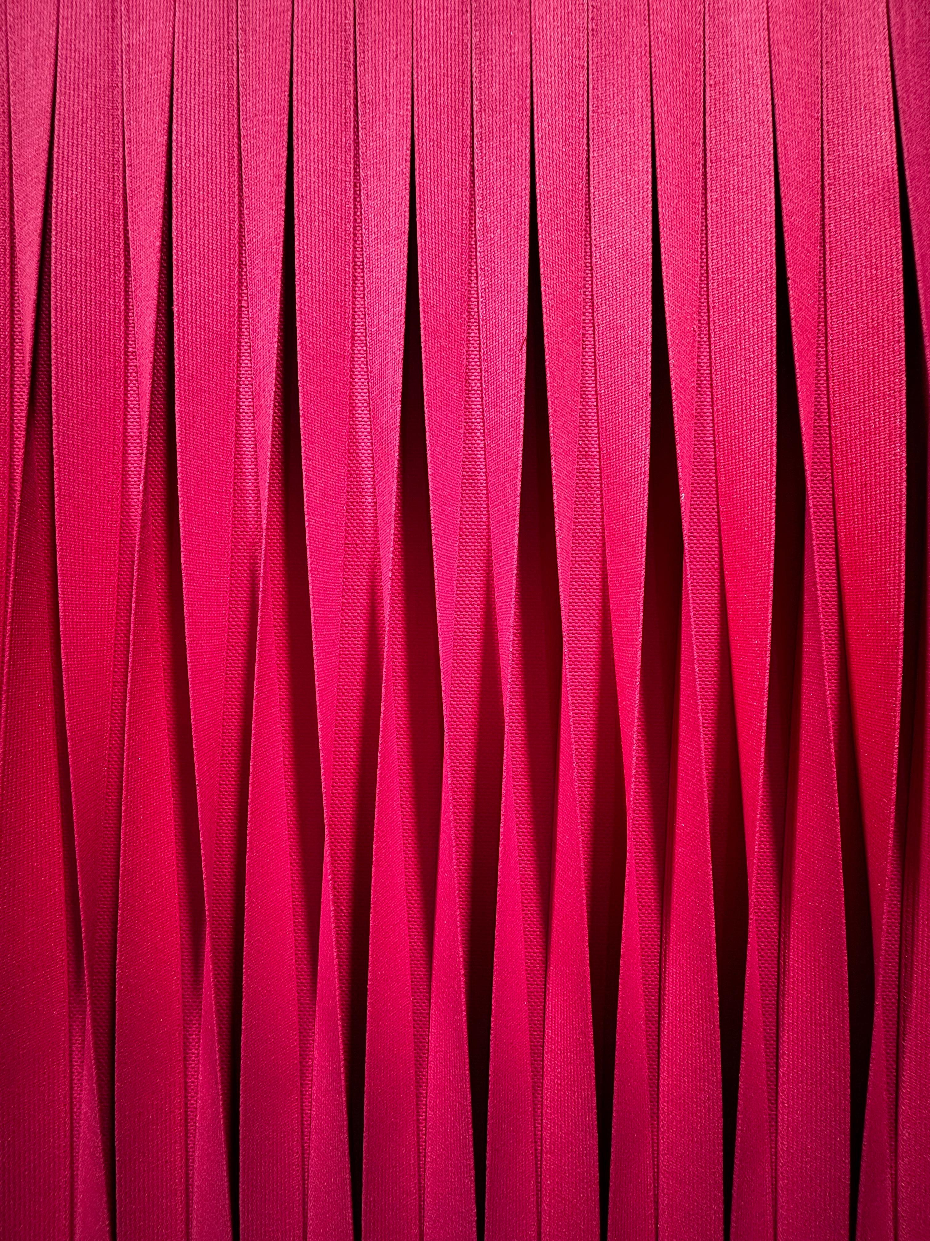 Sincronicitá sinfonia magenta - Red Abstract Painting by Pino Manos