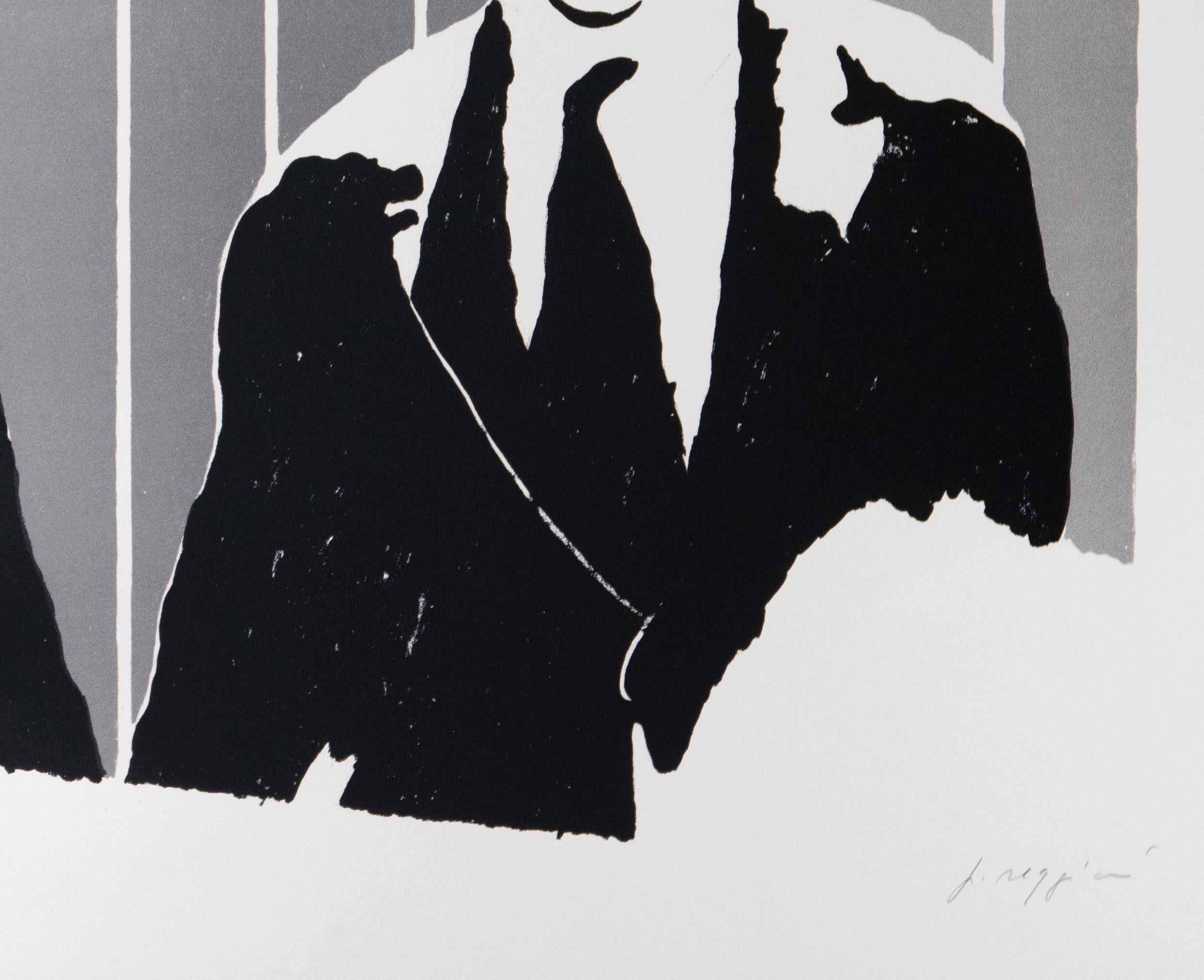 Pioneros - Litografía original de Pino Reggiani - Años 70 en venta 1