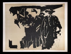 Pionniers - Lithographie originale de Pino Reggiani - 1970