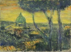 Nachmittag in Rom - Ölgemälde von Pino Romanò - 2000