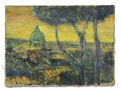 Afternoon in Rome - Oil Paint by Pino Romanò - 2000