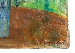 Les hortensias d'Anna - Peinture à l'huile de Pino Romanò - 2000