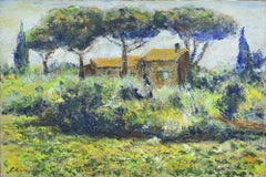 Landleben - Ölgemälde von Pino Romanò - 2000
