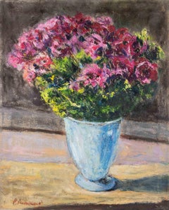 Flores - Pintura al óleo de Pino Romanò - Años 90