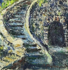 Old Town - Oil Paint by Pino Romanò - 1990s
