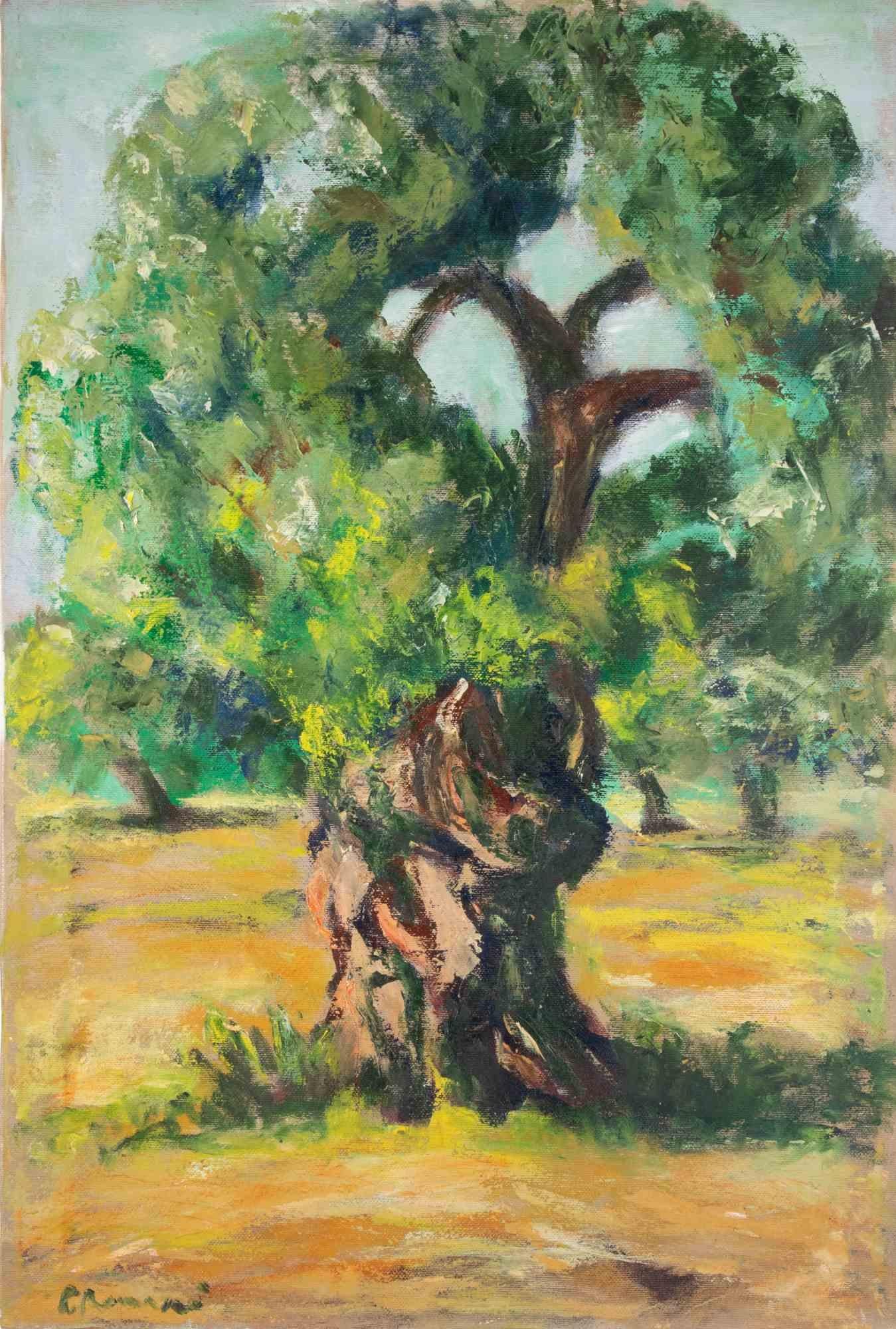 Oil on canvas realized by Pino Romanò (1934) in 1990s.

Hand signed. Titled on rear.

Very good condition.