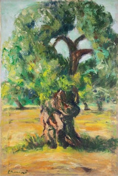 Olive Tree - Oil Paint by Pino Romanò - 1990s