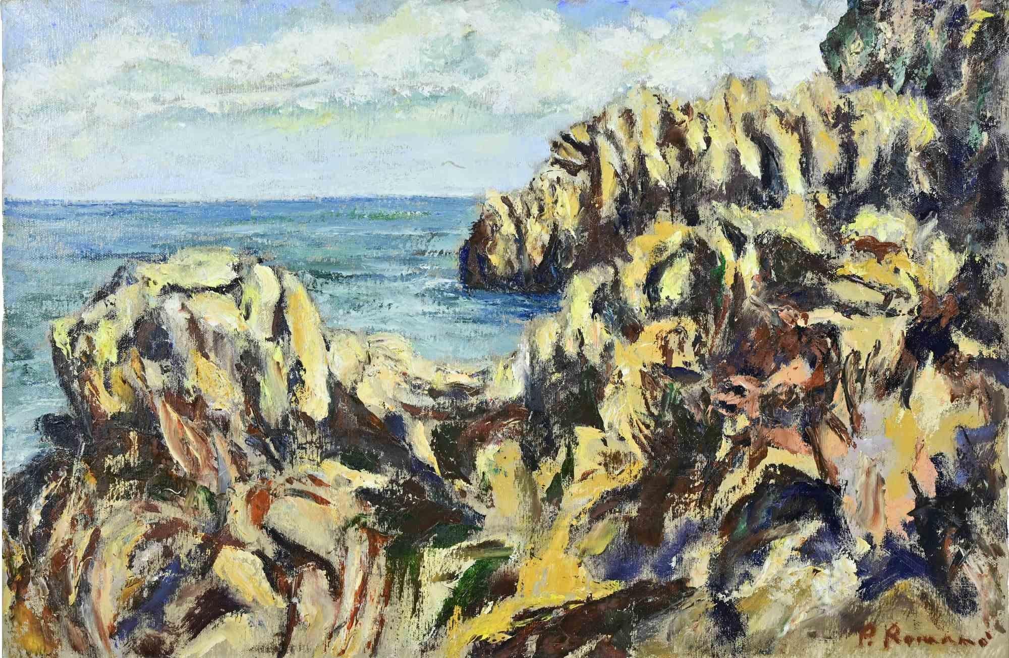 Óleo sobre lienzo realizado por Pino Romanò (1934) en la década de 1990.

Firmado a mano. Titulado en la parte trasera.

Muy buen estado.