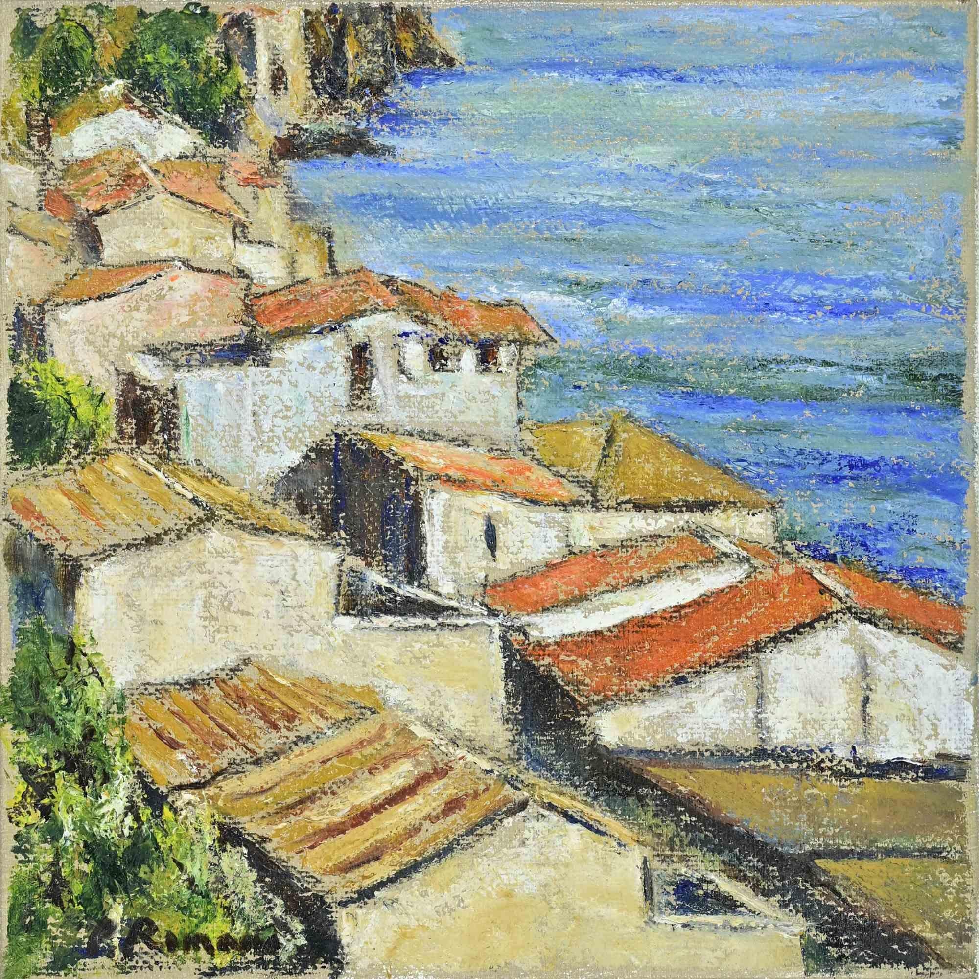 Óleo sobre lienzo realizado por Pino Romanò (1934) en la década de 1990.

Firmado a mano. Titulado en la parte trasera.

Muy buen estado.