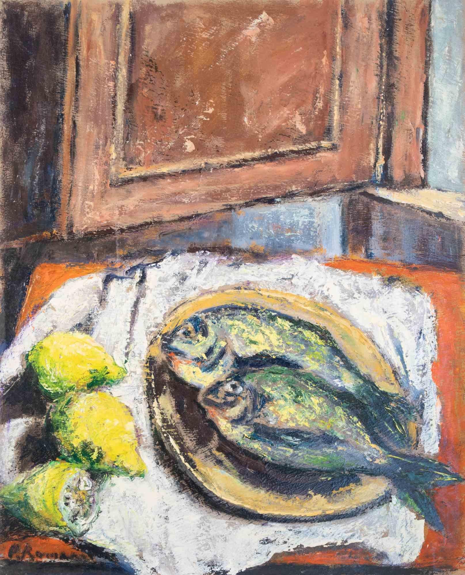 Oil on plywood realized by Pino Romanò (1934) in 1990s.

Hand signed. Titled on rear.

Very good condition.