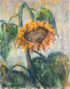 Sunflower - Oil Paint by Pino Romanò - 1990s