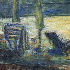 Sunset on the Beach - Oil Paint by Pino Romanò - 1998