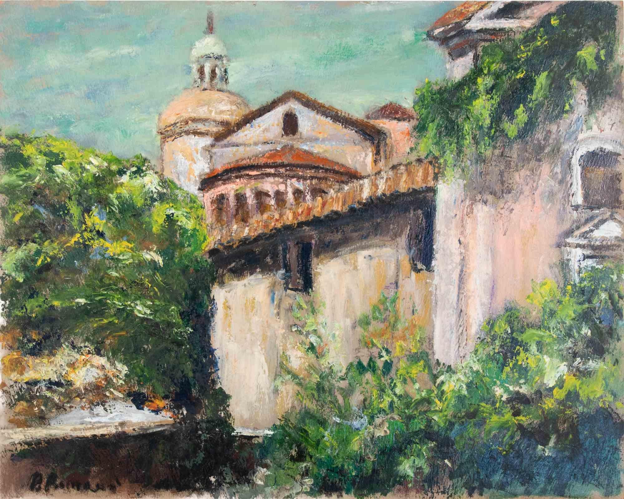 Oil on plywood realized by Pino Romanò (1934) in 1990s.

Hand signed. Titled on rear.

Very good condition.