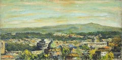 Vue de Rome - Peinture à l'huile de Pino Romanò - 2000