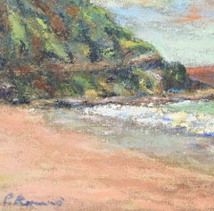 Veduta dello Stretto di Messina - Dipinto a olio di Pino Romanò - Anni '90