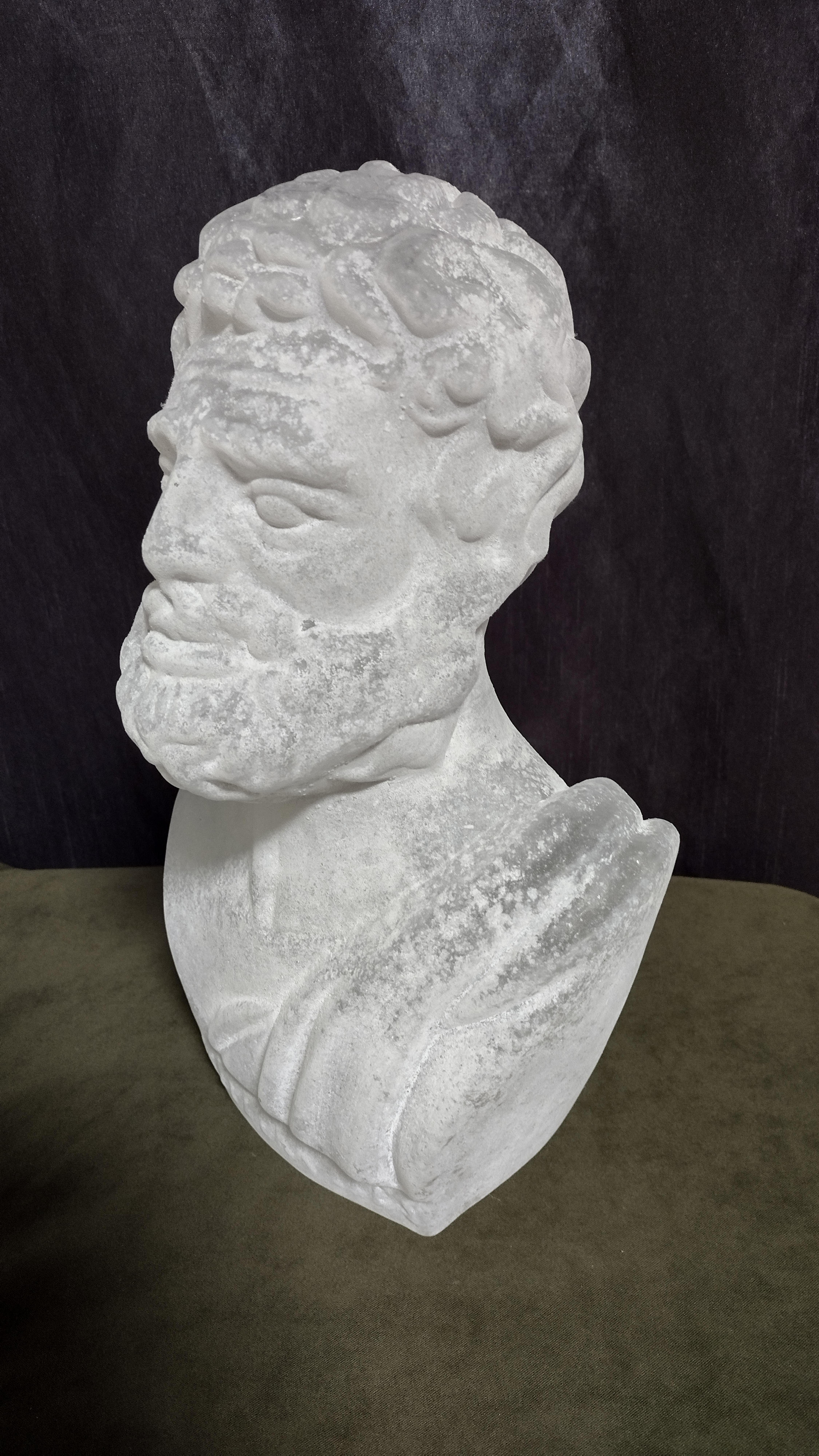 Pino Signoretto Büste des Hippokrates, Murano Glas, venezianisch, italienisches Kunstglas (Klassisch-griechisch) im Angebot