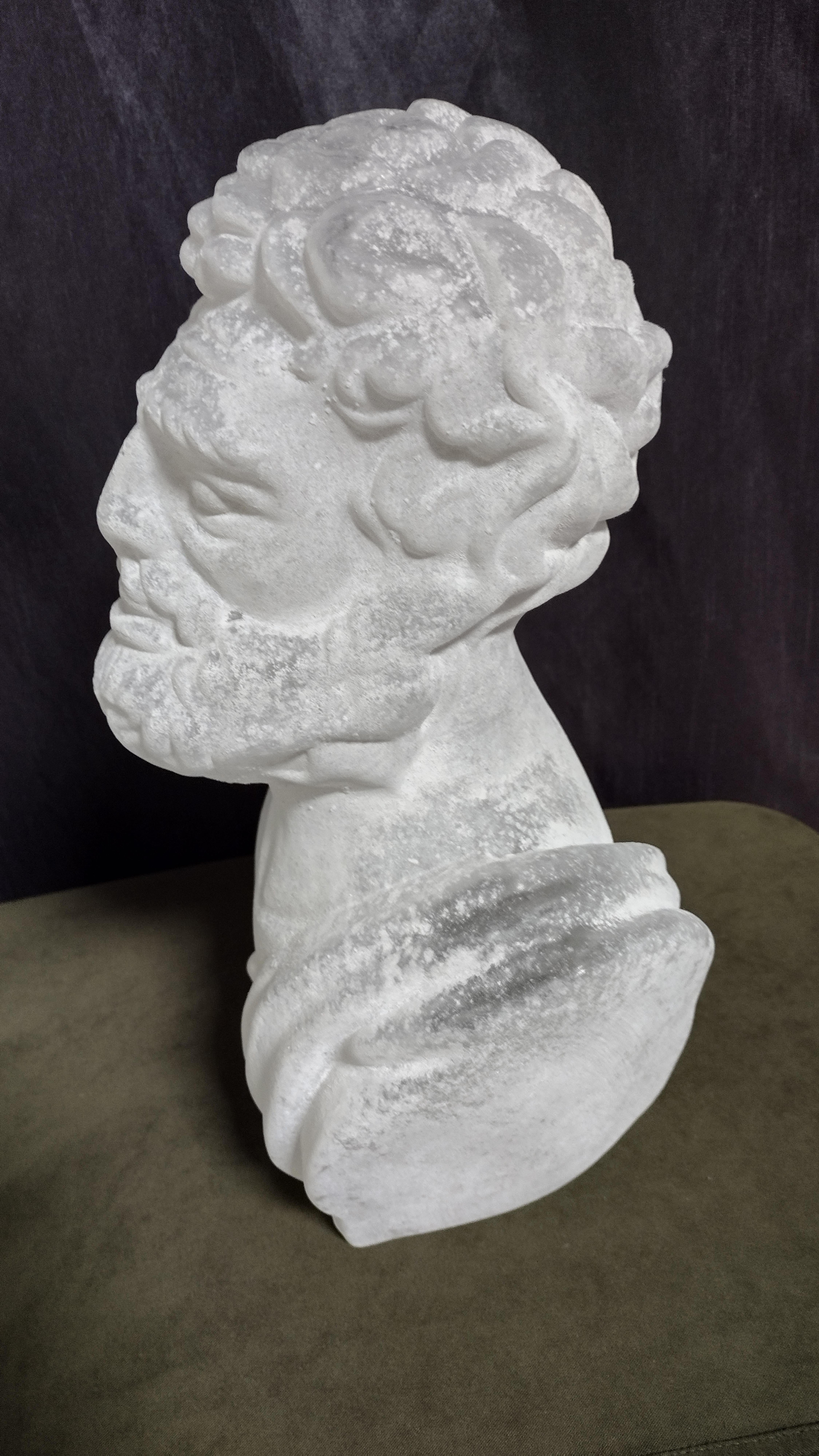 Pino Signoretto Büste des Hippokrates, Murano Glas, venezianisch, italienisches Kunstglas (Handgefertigt) im Angebot