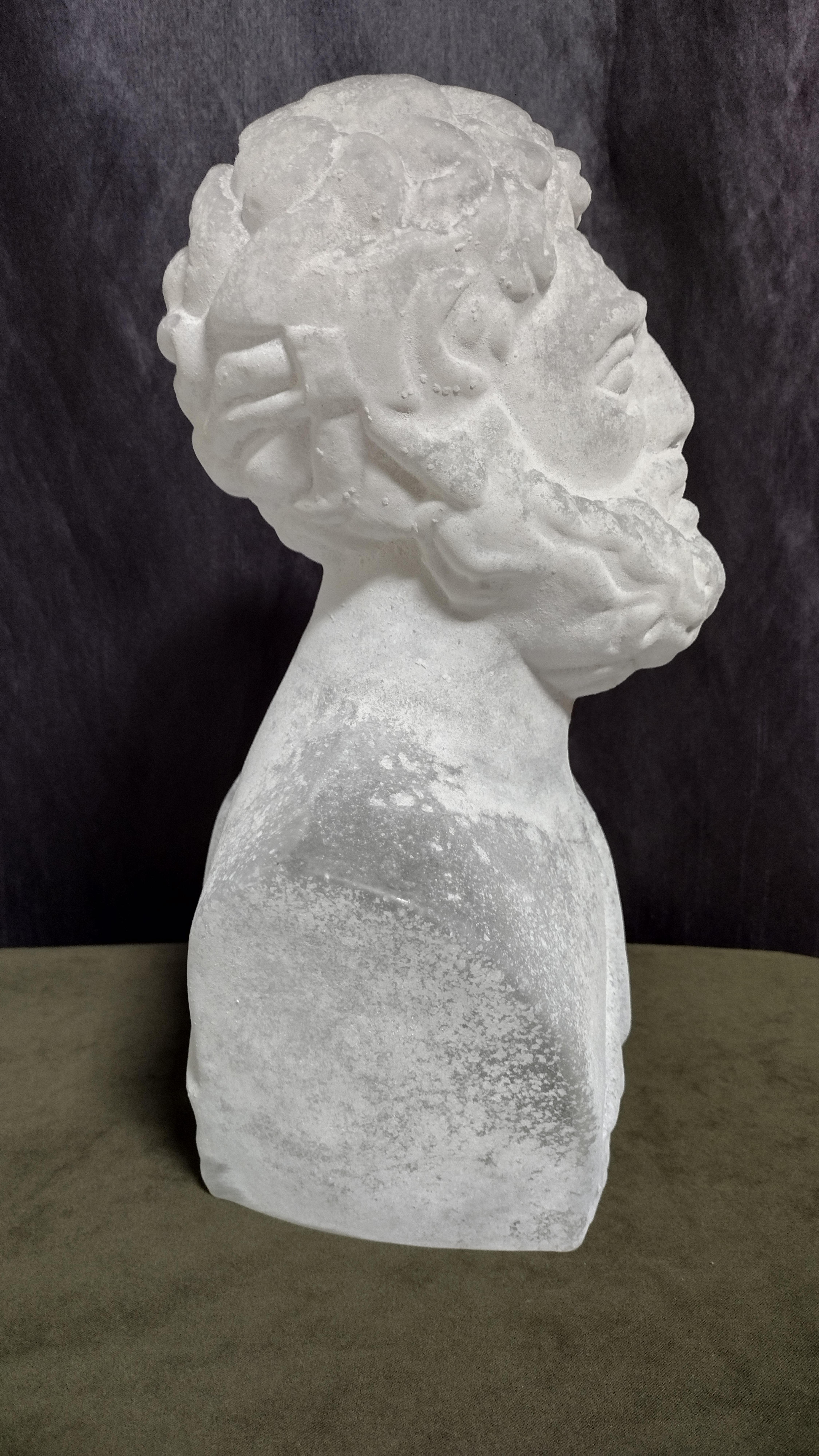 Pino Signoretto Büste des Hippokrates, Murano Glas, venezianisch, italienisches Kunstglas im Zustand „Hervorragend“ im Angebot in Palm Beach, FL
