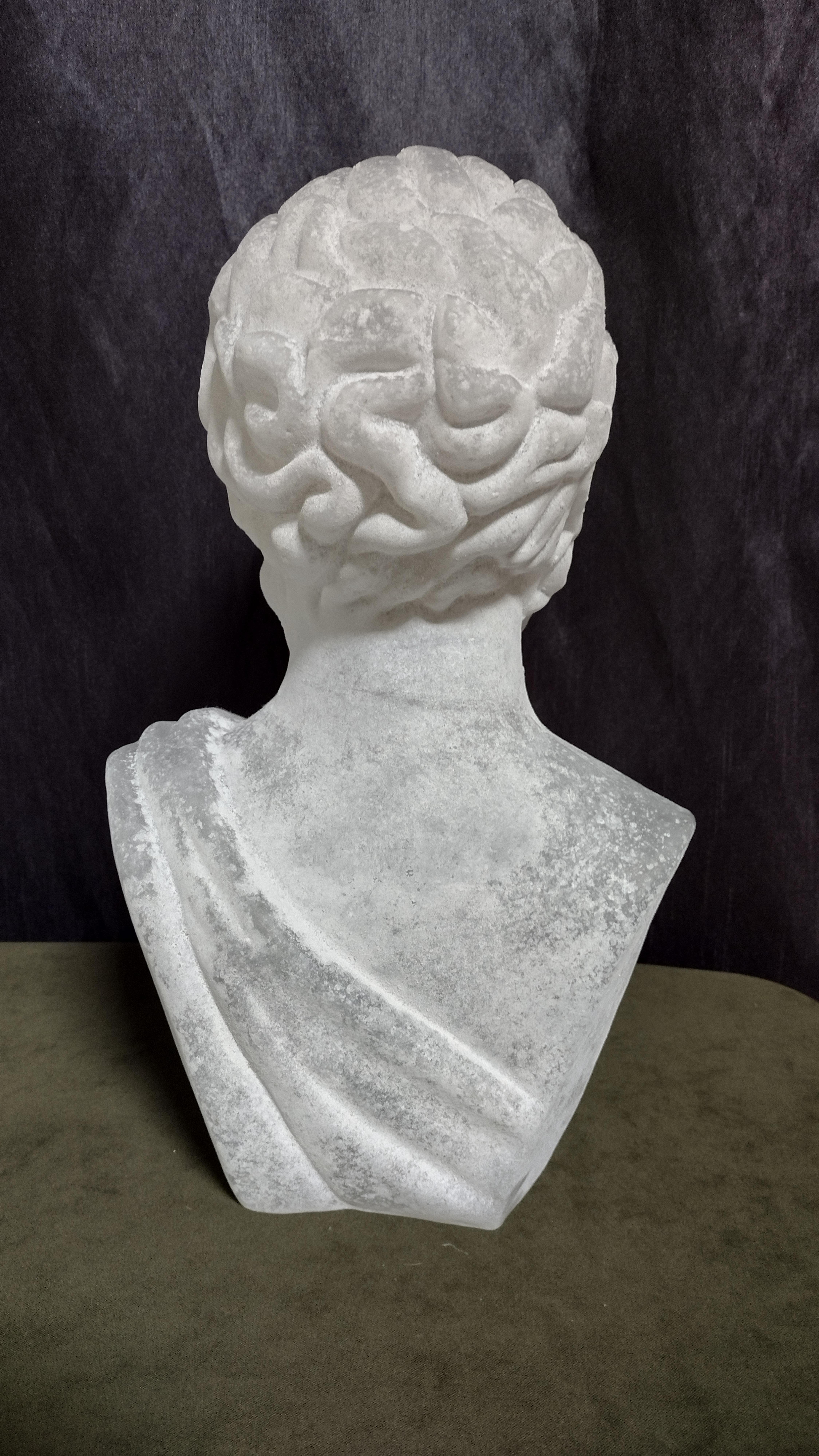 Pino Signoretto Büste des Hippokrates, Murano Glas, venezianisch, italienisches Kunstglas (Ende des 20. Jahrhunderts) im Angebot