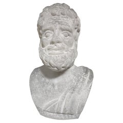 Pino Signoretto Büste des Hippokrates, Murano Glas, venezianisch, italienisches Kunstglas