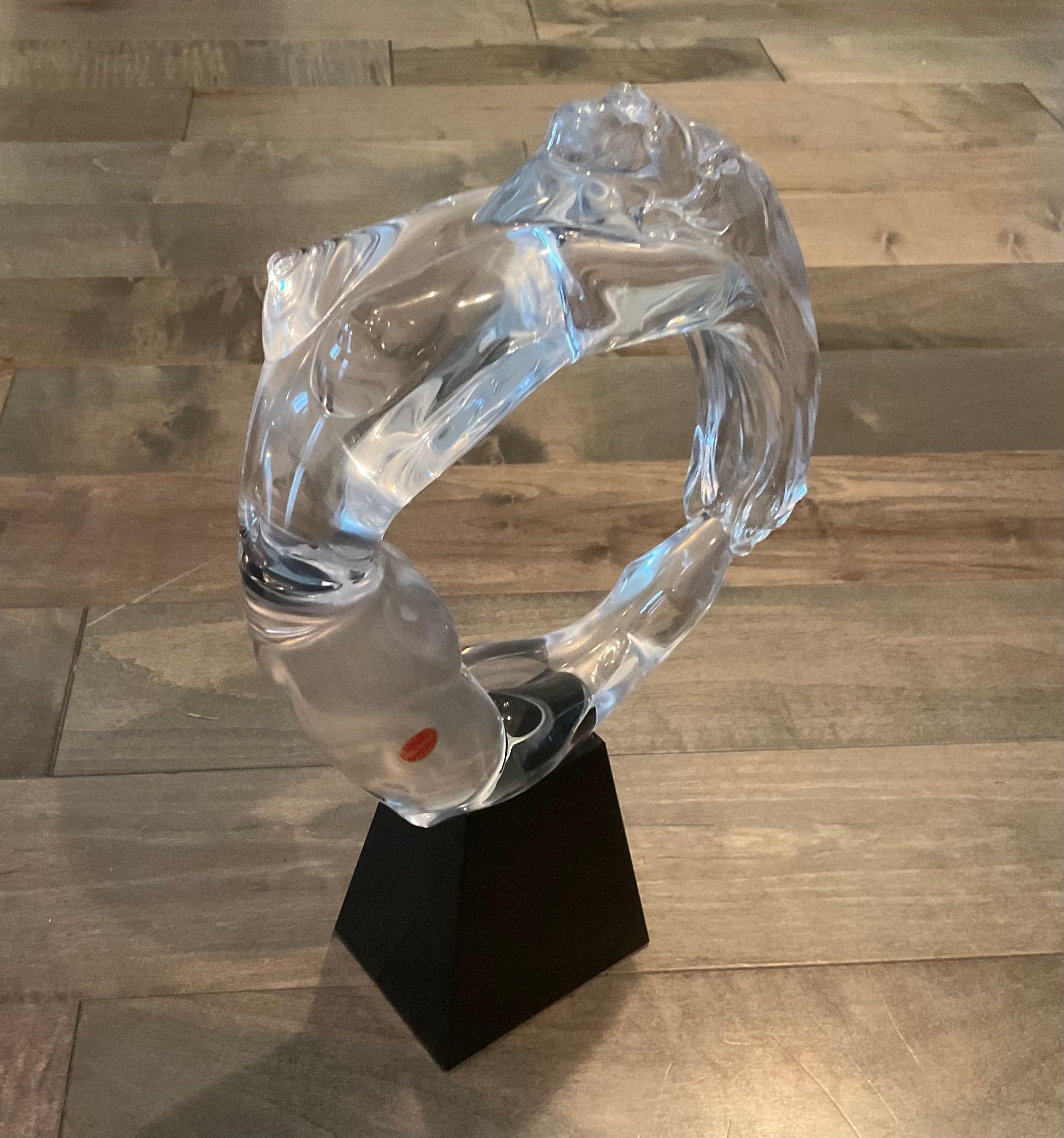 Mid-Century Modern Pino Signoretto Murano Art Glass Nude Sculpture Signed by the Artist For Sale