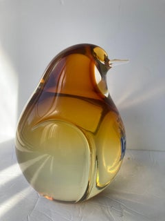 Pino Signoretto Murano glass abstract  sculpture bird for LIP.