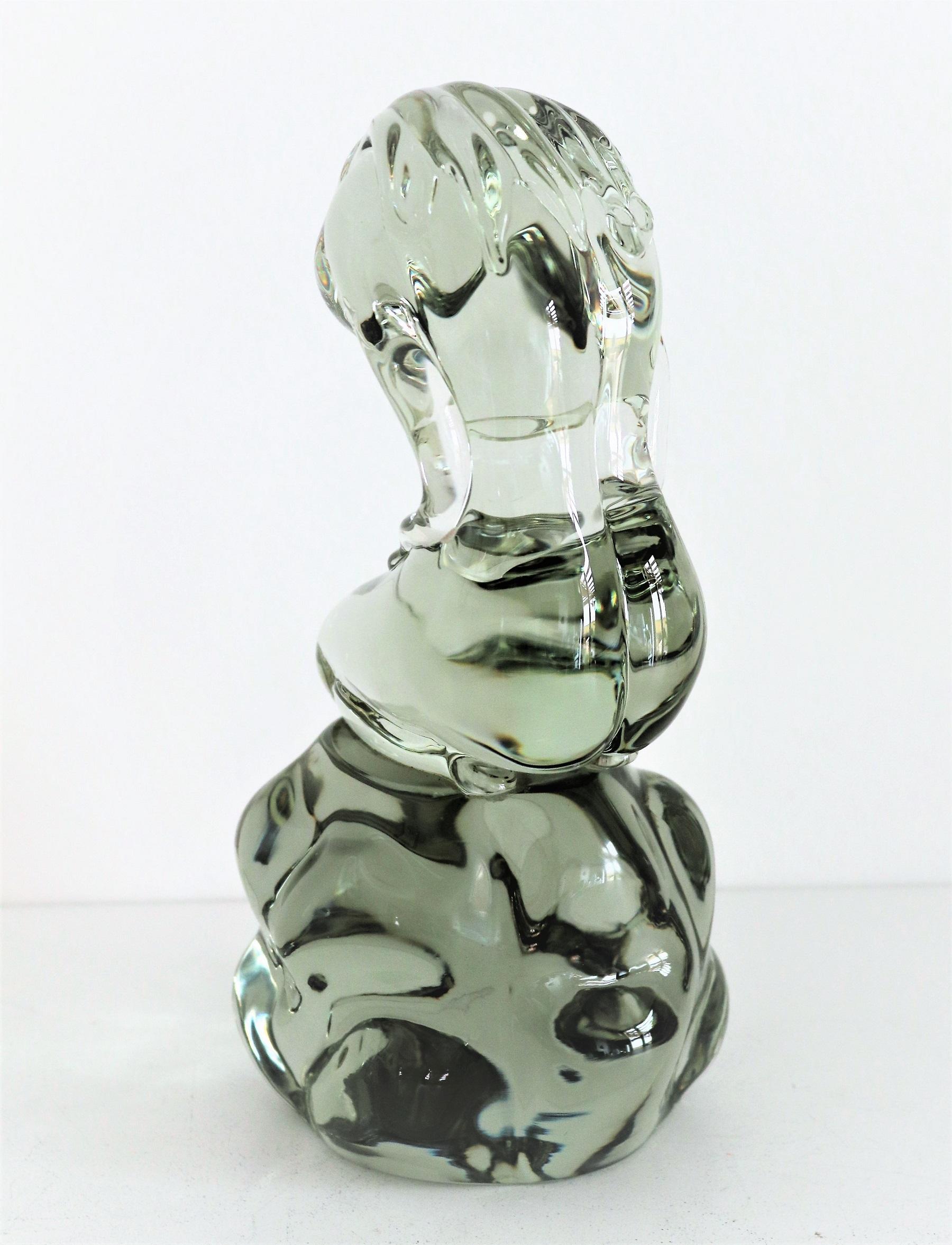 Pino Signoretto Murano Glass Sculpture of Woman, 1980s For Sale 8