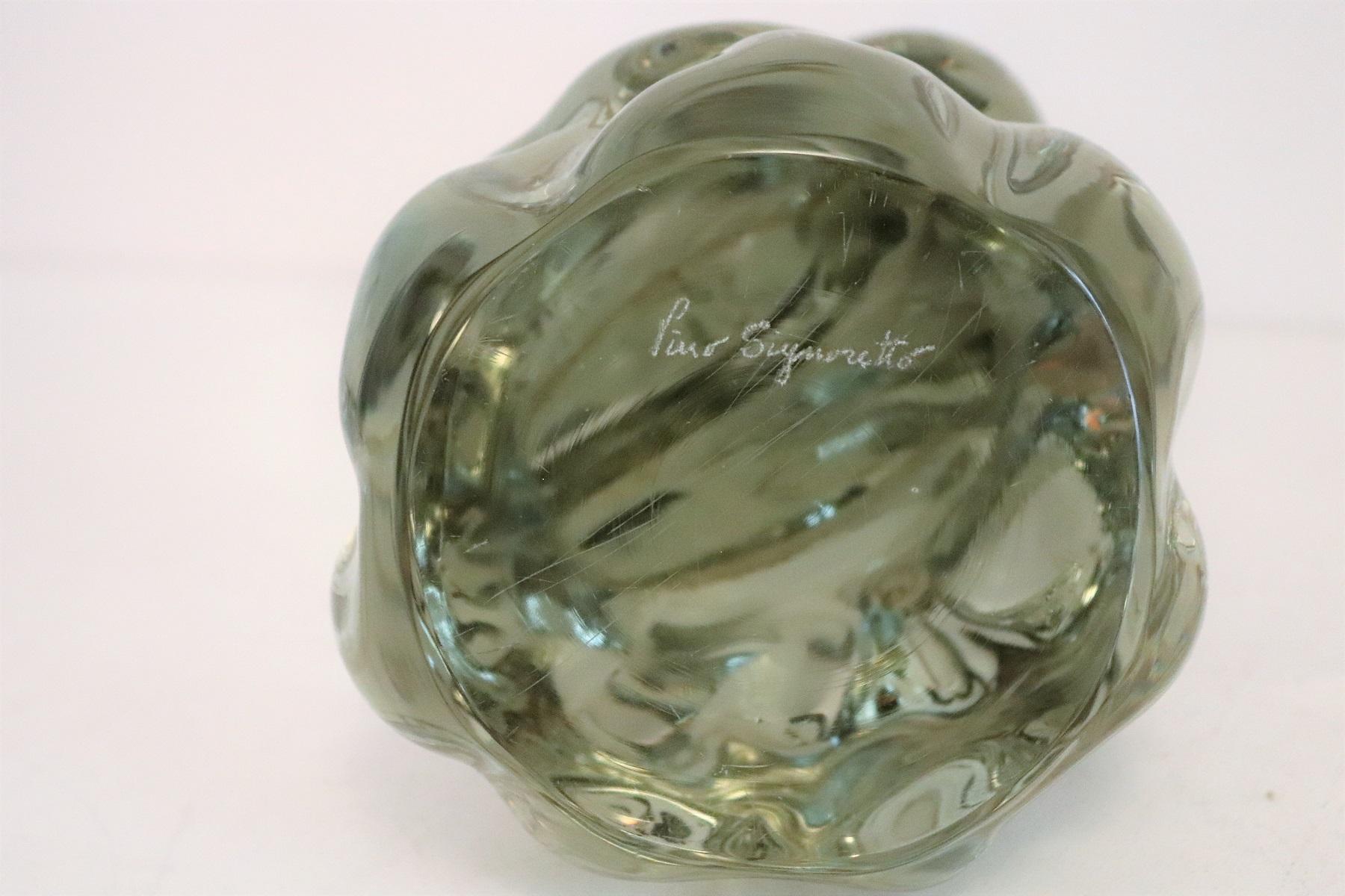 Pino Signoretto Murano Glass Sculpture of Woman, 1980s For Sale 9