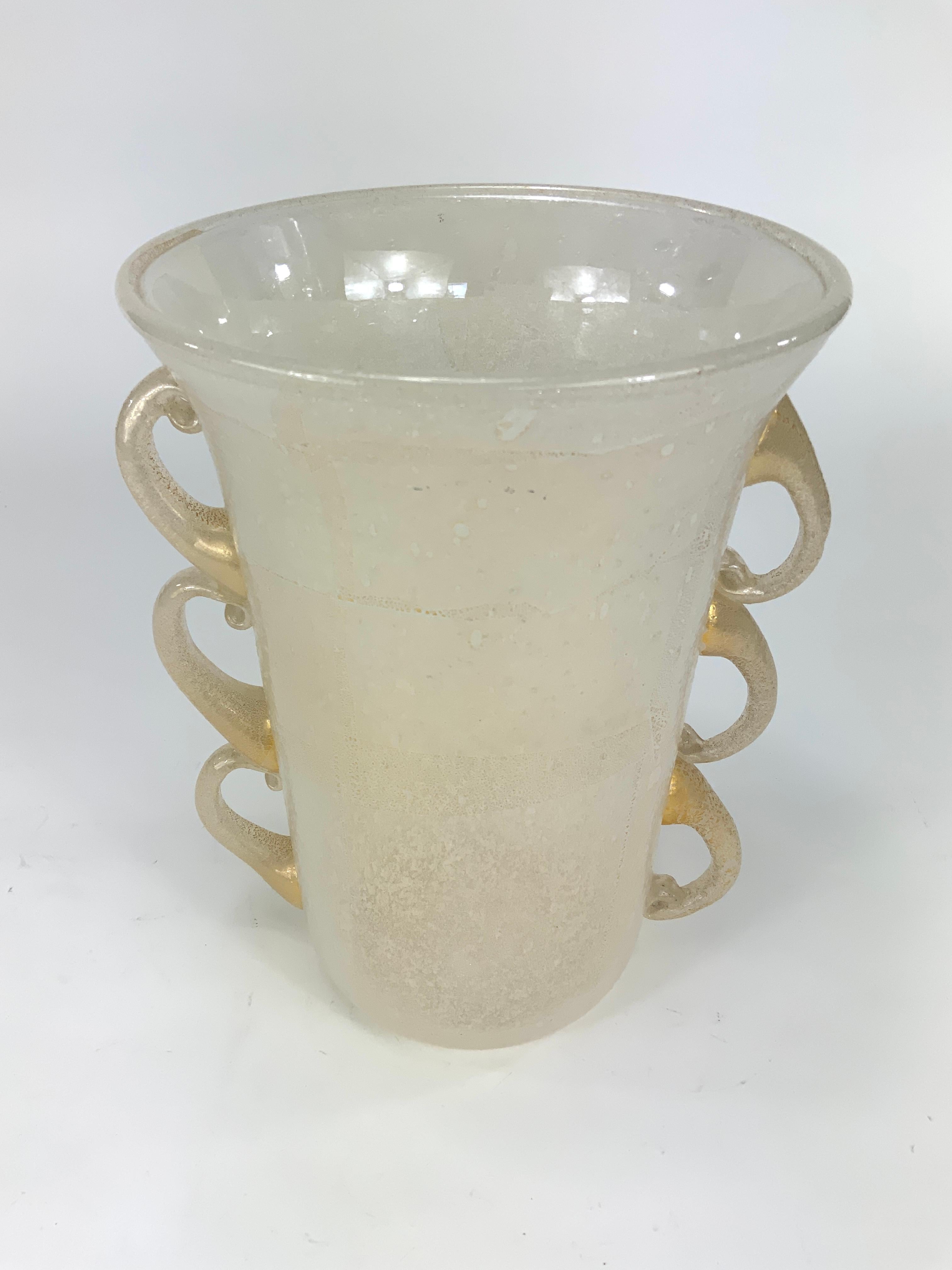 Postmoderno Vaso in vetro di Murano di Pino Signoretto, anni '80 in vendita