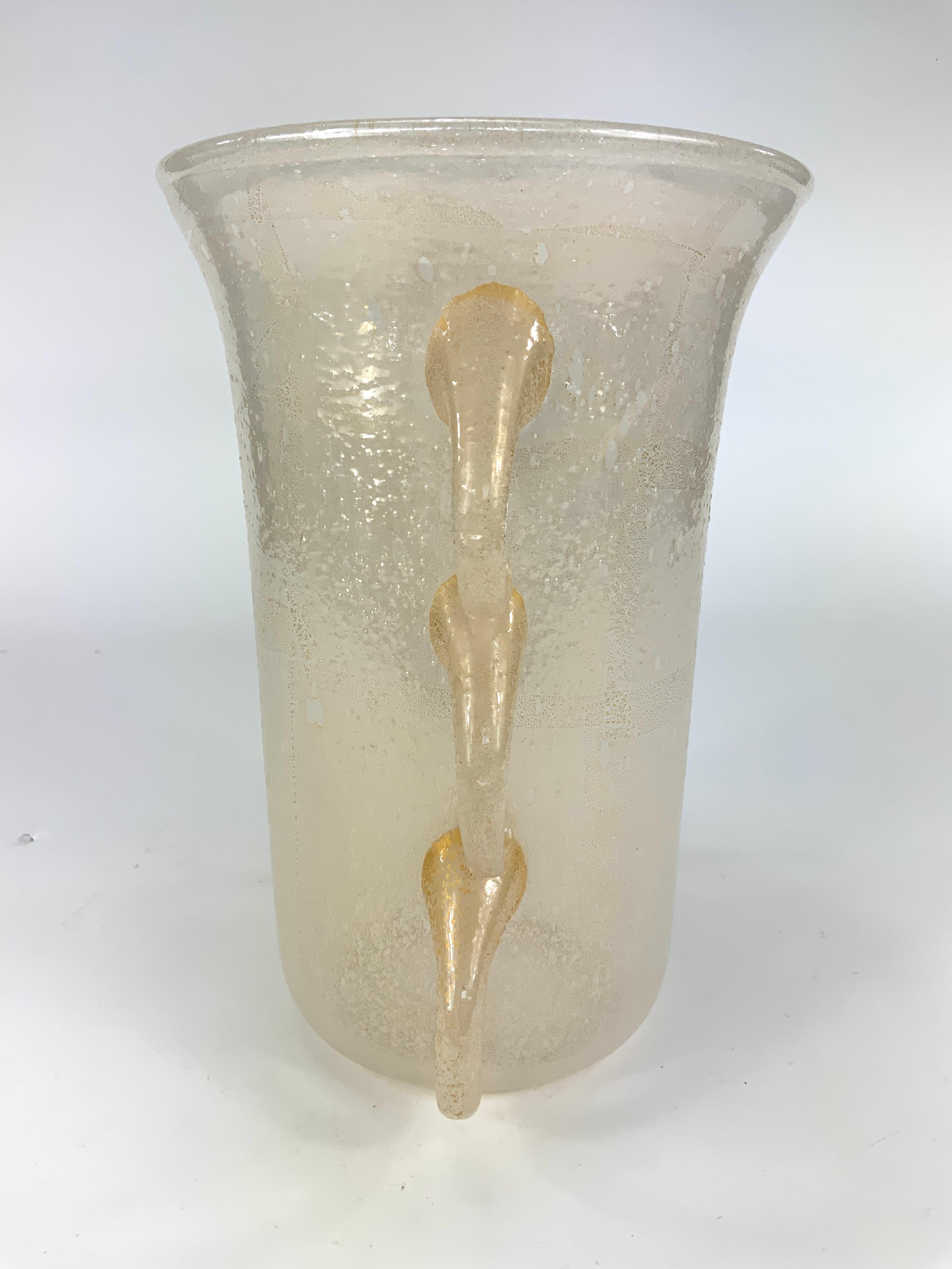 Vaso in vetro di Murano di Pino Signoretto, anni '80 in vendita 2