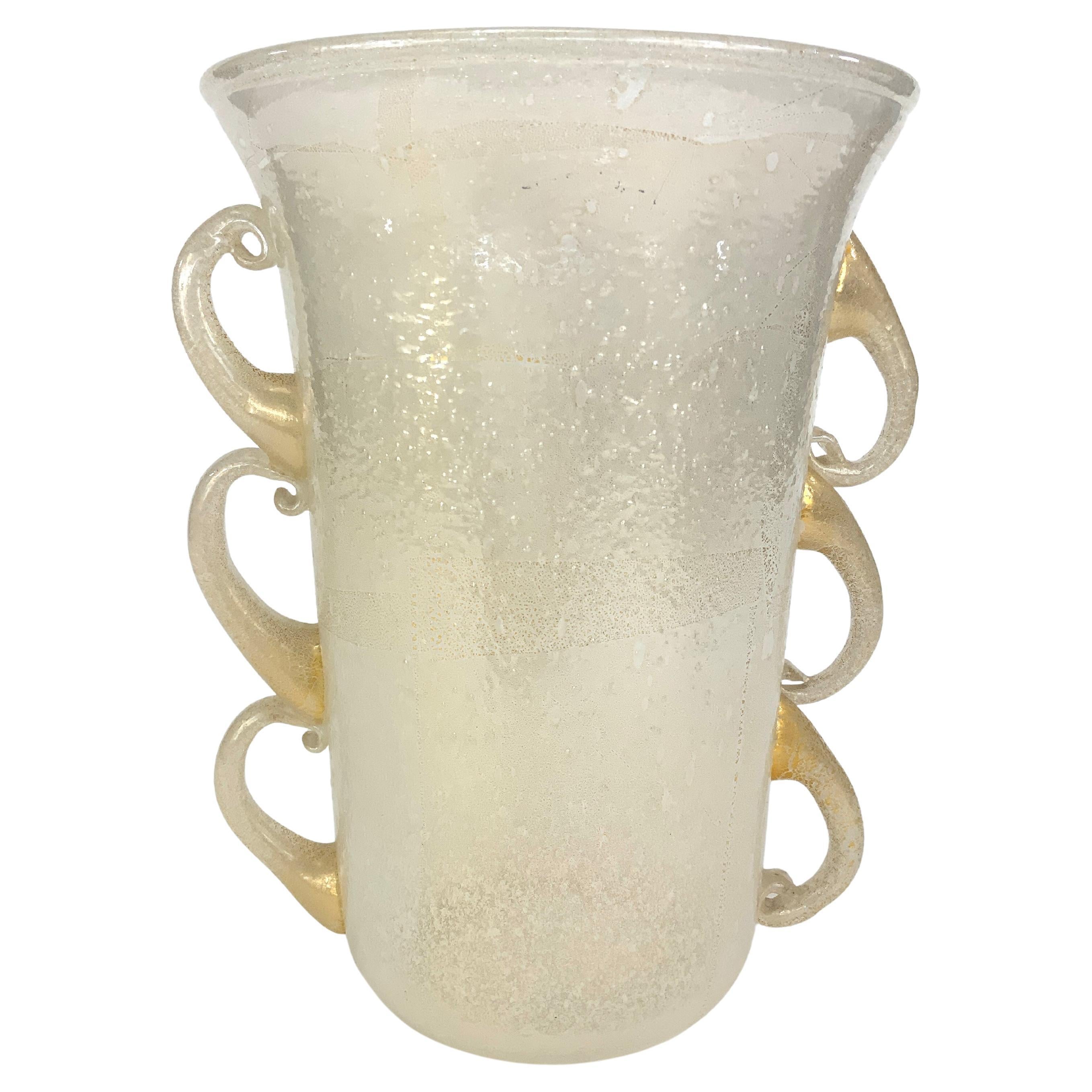 Pino Signoretto Murano Glass Vase, 1980’s