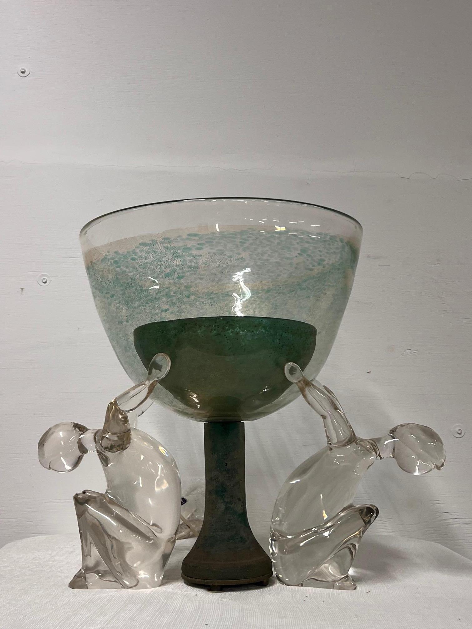 Pino Signoretto Sculptural Table Lamp In Good Condition For Sale In Red Lion, PA