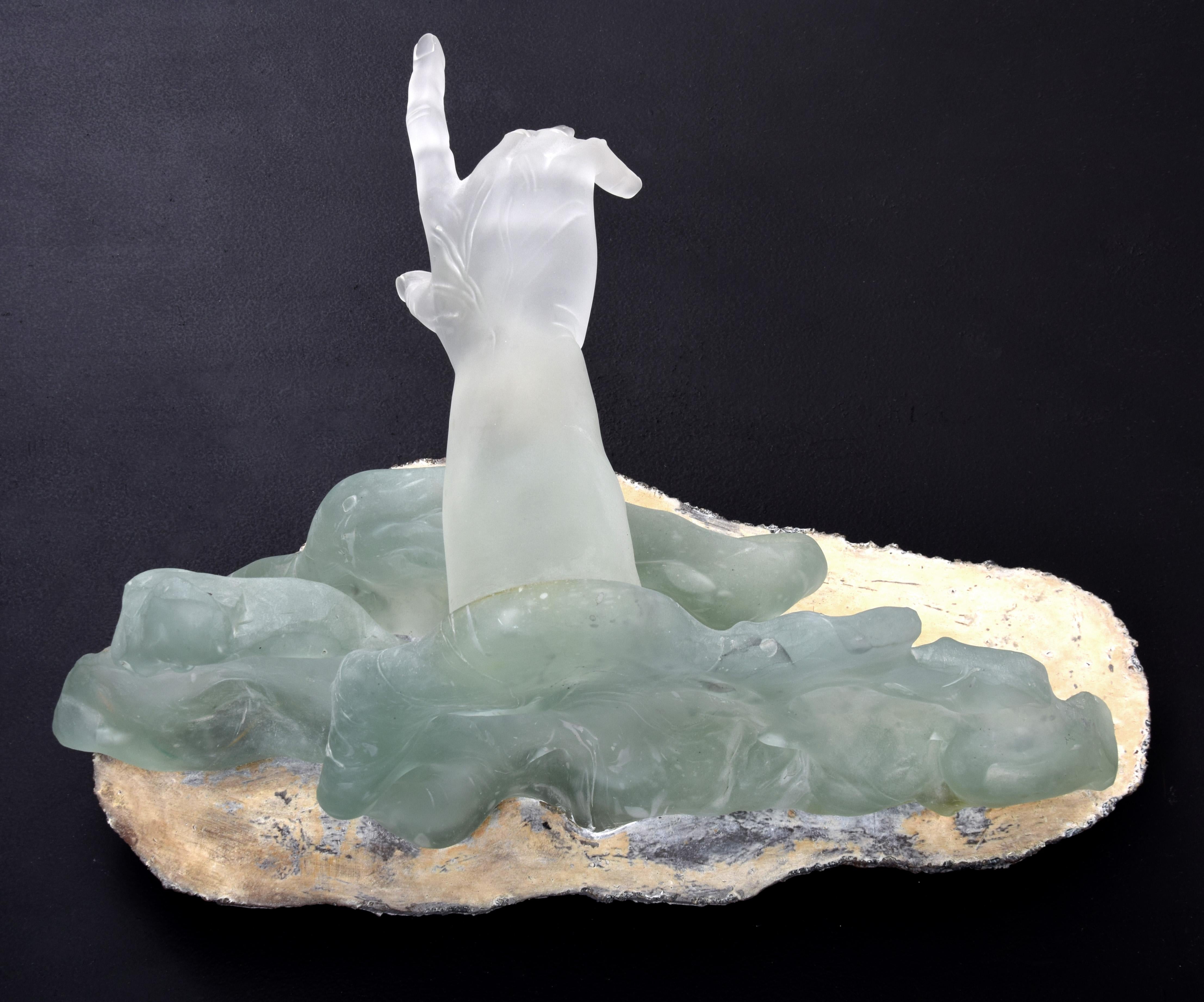  Large Pino Signoretto Glass Sculpture For Sale 3