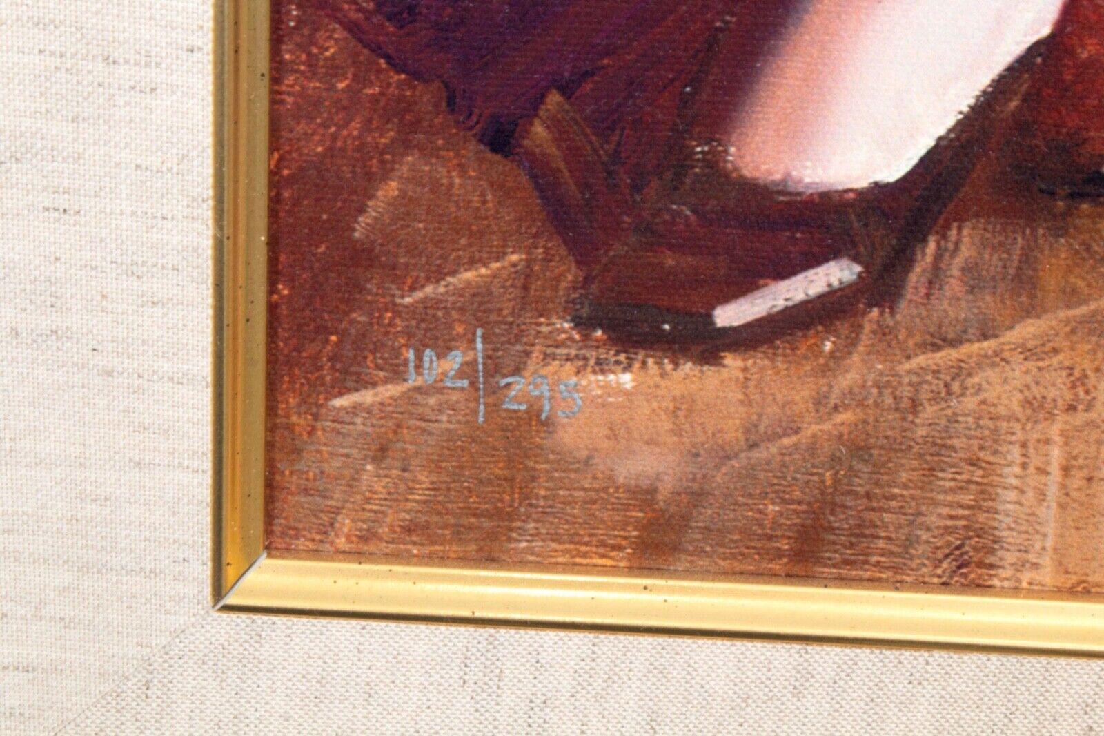 Pino Spanish Beauty Signed Embellished Giclee Canvas 102/295 Framed 2010 W/ Coa 5
