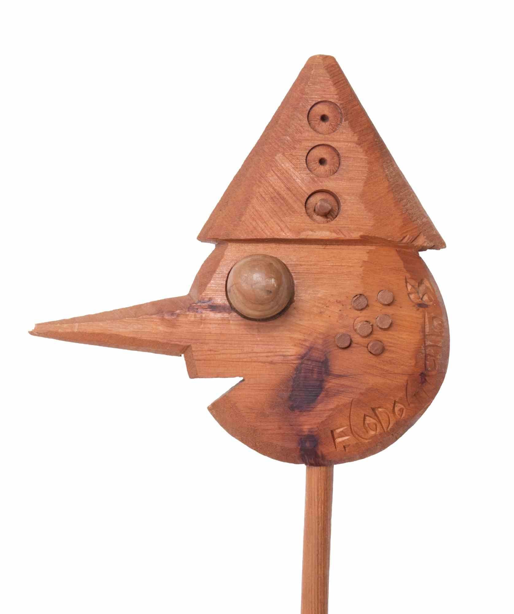 Scultura in legno unica nel suo genere, realizzata da Fernando Codognotto nel 1983.

Firma e data incise.

Condizioni eccellenti.