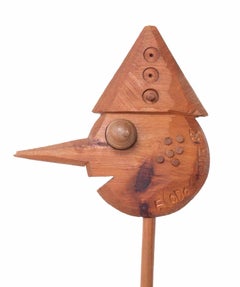 Pinocchio '83 Wooden Sculpture by Fernando Codognotto, 1983