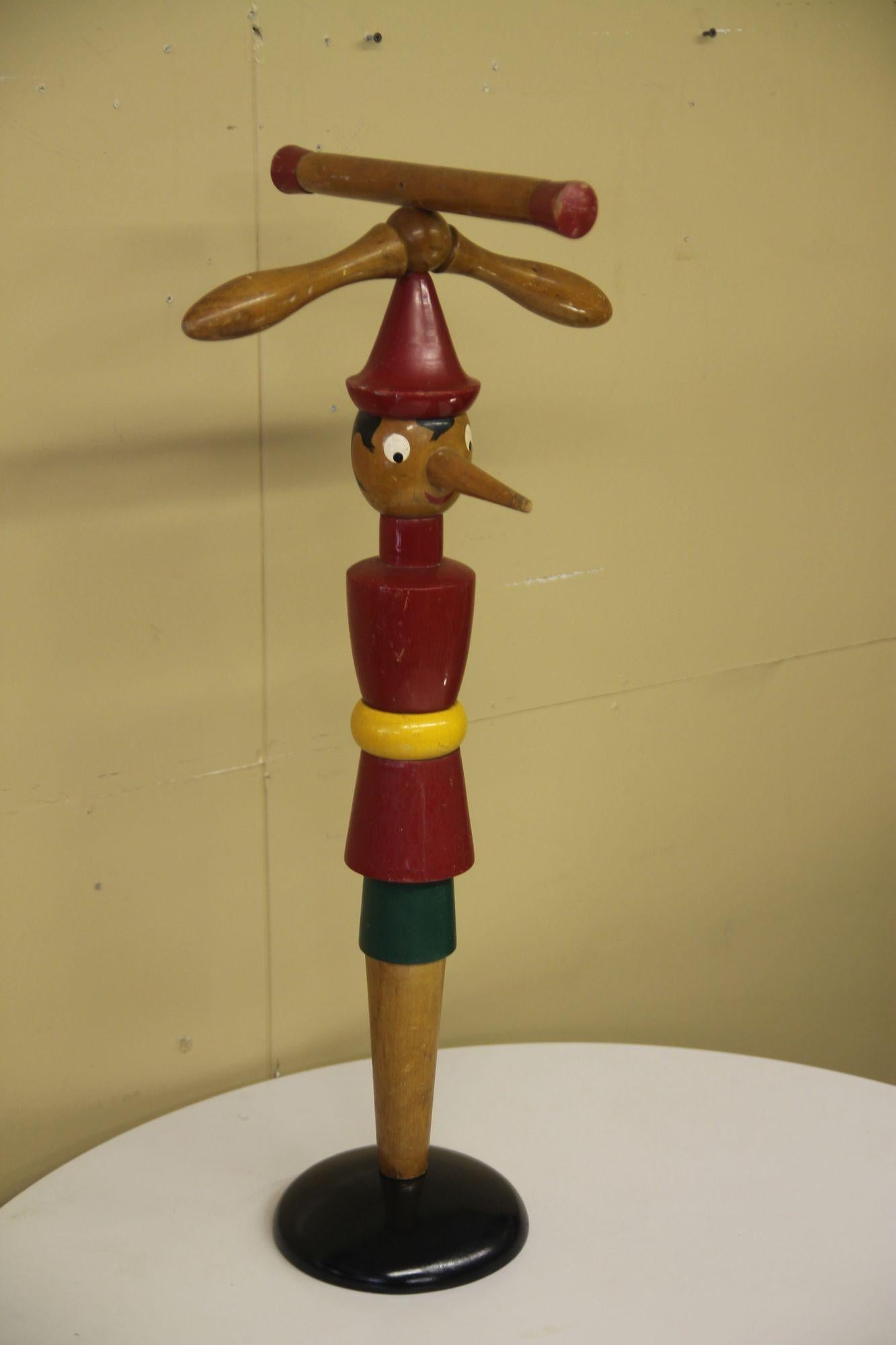 Italian Pinocchio Childrens Valet Made in Italy in the 1940's For Sale
