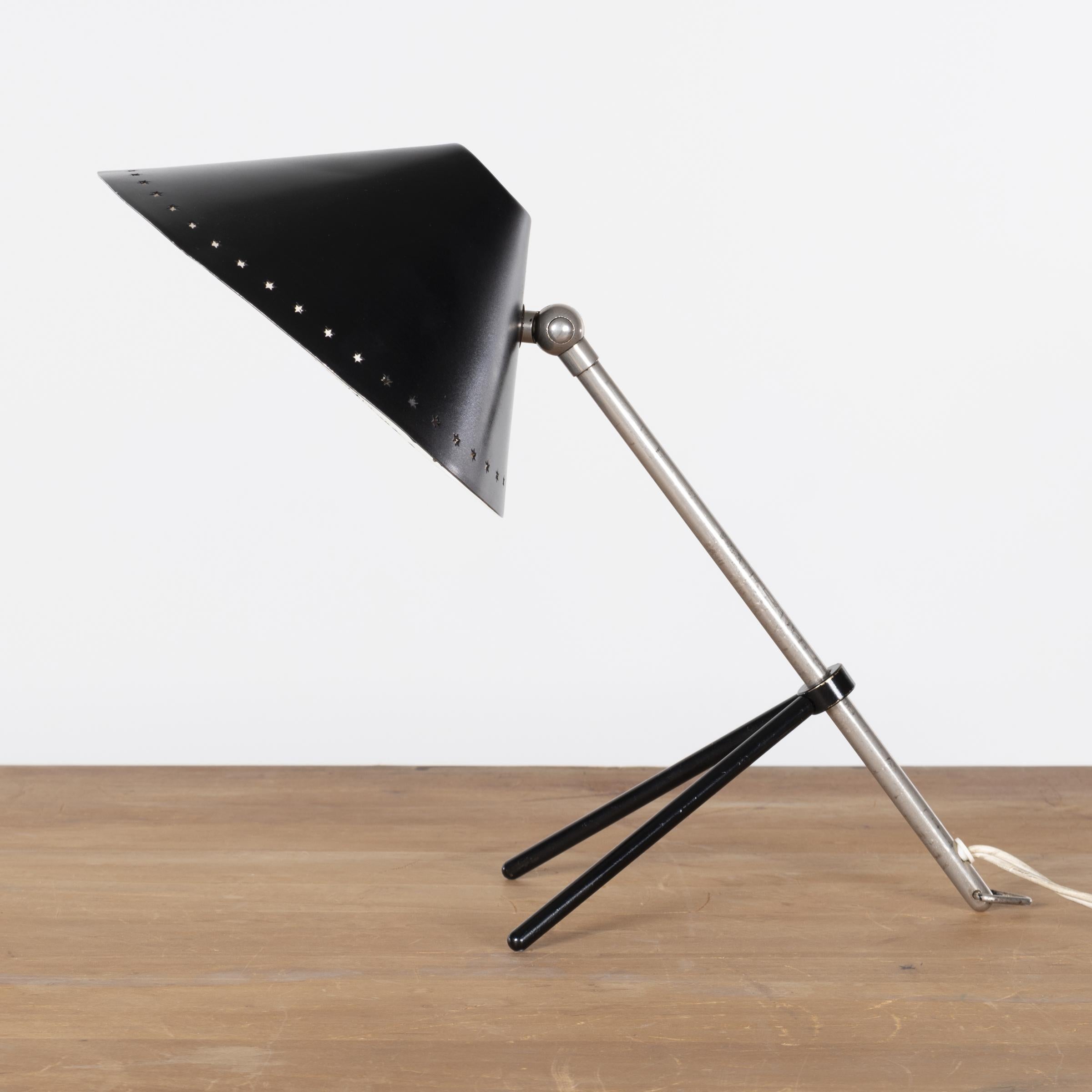 Pinocchio Lamp black by H. Busquet for Hala Zeist, Netherlands 1