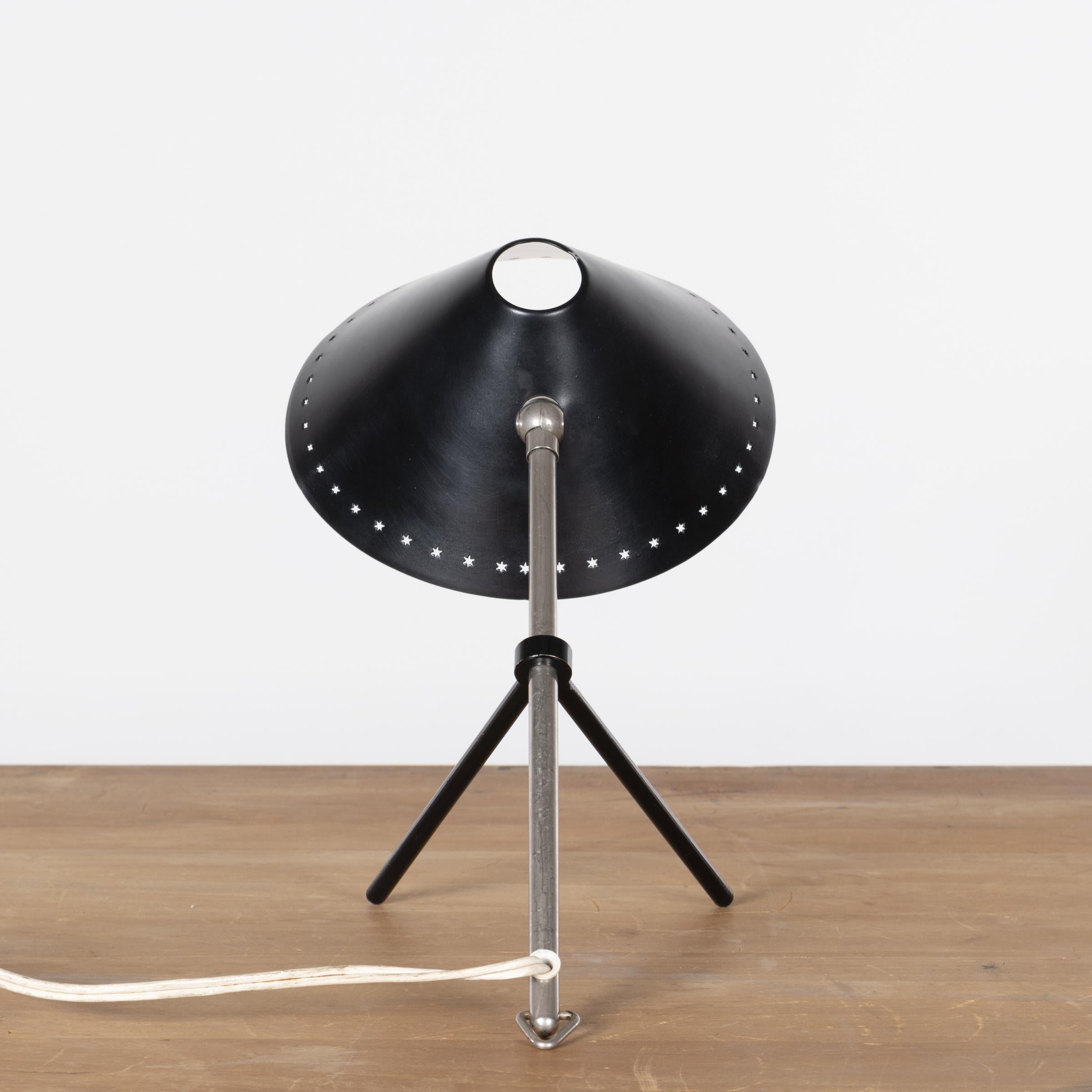 Pinocchio Lamp black by H. Busquet for Hala Zeist, Netherlands In Good Condition In Amsterdam, NL