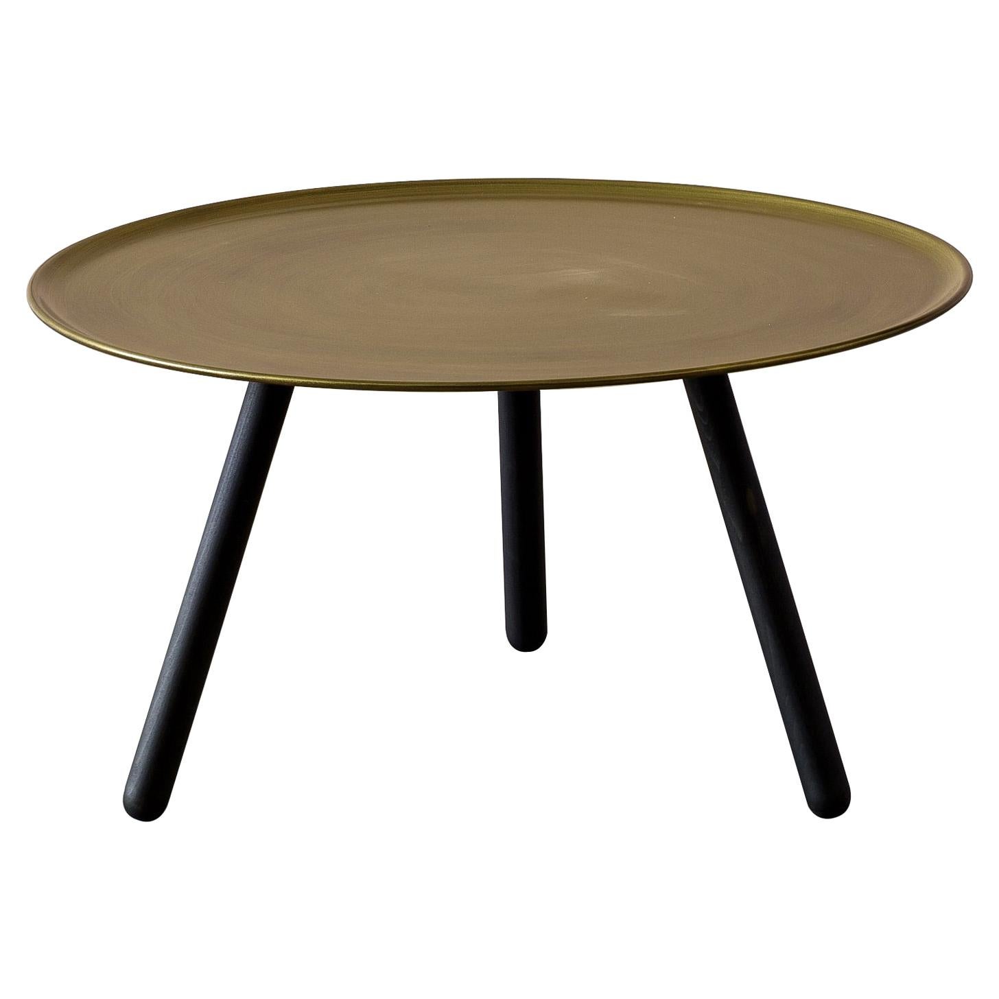 Table basse Pinocchio en base aniline noire:: par Giopato & Coombes