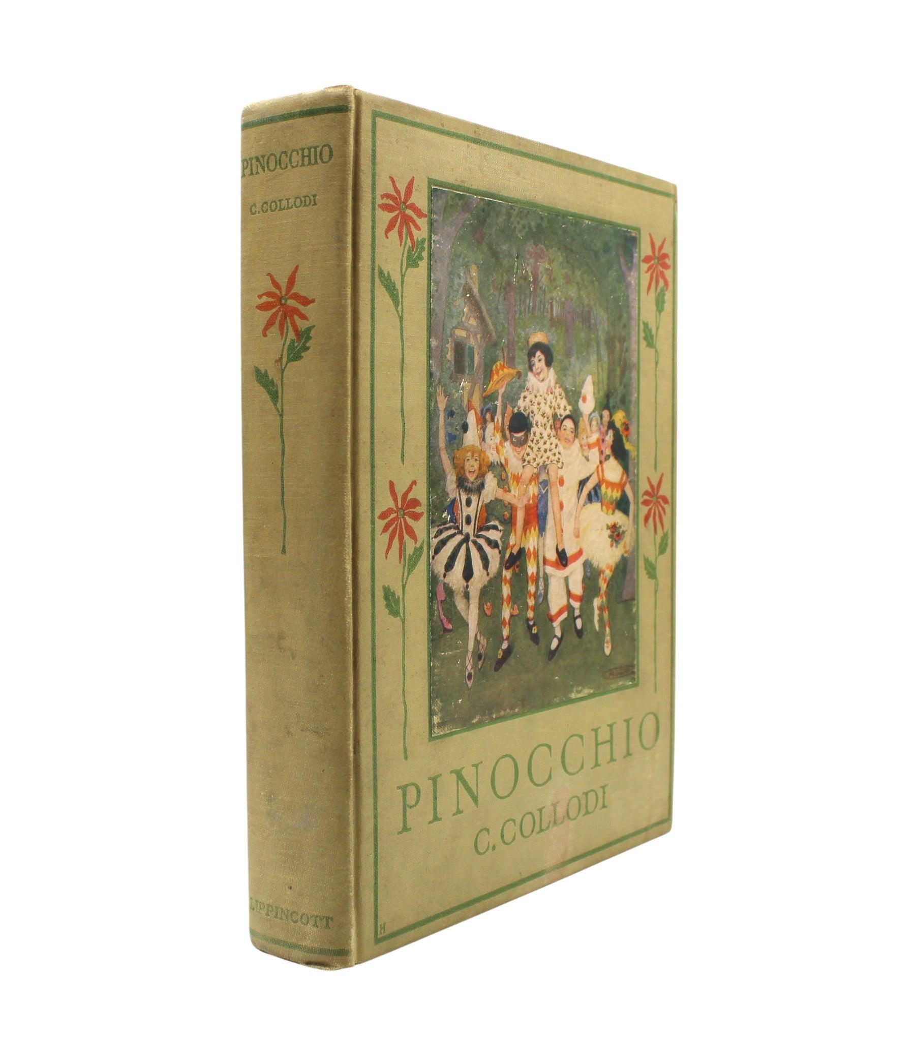 Art Nouveau Pinocchio: The Story of a Puppet by C. Collodi Illustrated by Maria L. Kirk 1920 For Sale