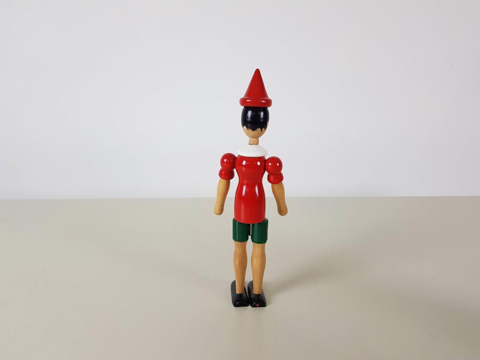 Pinocchio-Spielzeug:: zugeschrieben Tonna Giocattoli:: Italien:: 1950er Jahre (Italienisch) im Angebot