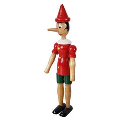 Vintage Pinocchio Toys Attributed Tonna Giocattoli, Italy, 1950s