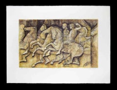 I rilievi di Fidia - Lithograph by Pinot Lancia - 1990