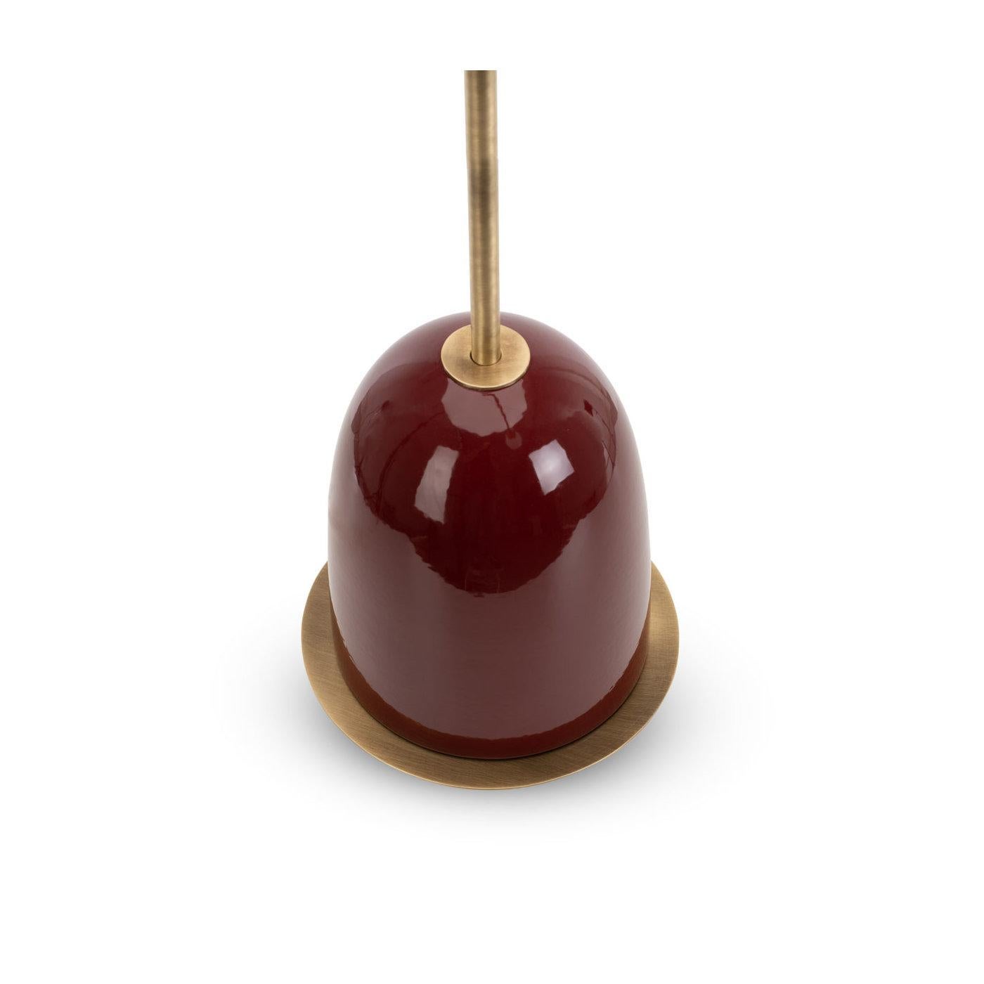 Ceramica Pins Burgundy Table Lamp by Marioni in vendita